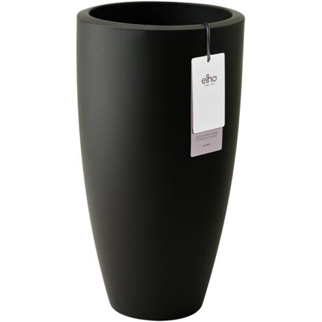 Elho June Round High 30 Black Fioriera Rotondo