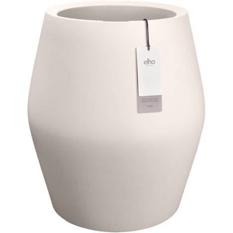 Elho June Split High 46 - Blanc - Ø 46 x H 53 cm - intérieurextérieur - 100% recyclé