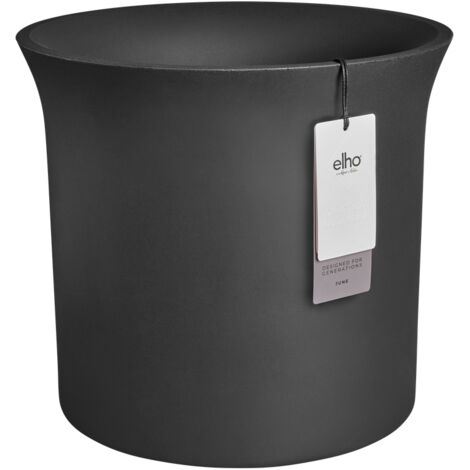 Elho June Tulip 40 - Noir - Ø 39 x H 36 cm - intérieurextérieur - 100% recyclé