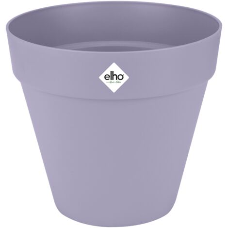 Elho Loft Urban Rond 25 - Violet - L 25 x B 24.5 x H 22 cm - extérieur - 100% recyclé