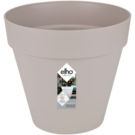 Elho Loft Urban Round 25 Warm Grey Vaso Rotondo