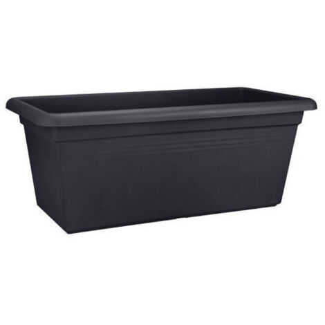 ELHO Maceta Green Basics 60 - Vivre negro - Exterior - XXL - L 29,5 x P 59,2 x A 27,7 cm