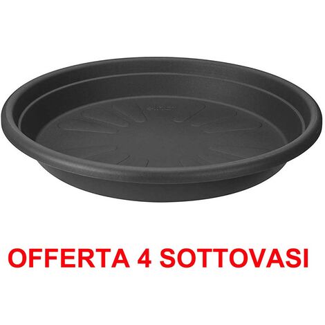 SOTTOVASO CON RUOTE UNIVERSAL PLANTTAXI 35CM ANTRACITE