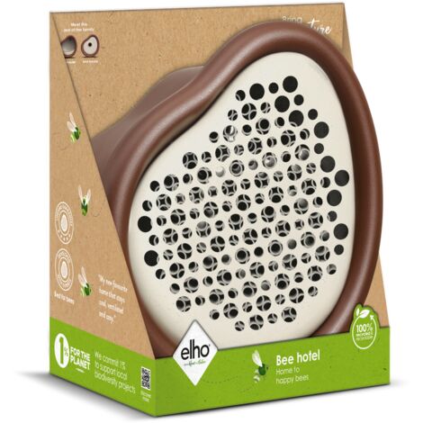 Elho Organic Bee Hotel 25 Marrone castagna  Varie forme