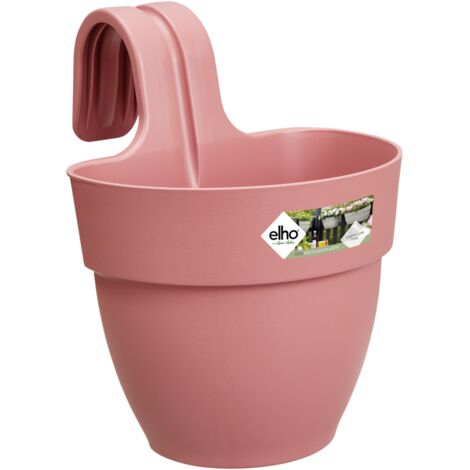 ELHO Pot de fleurs/Balconnière Vibia Campana Easy Hanger Small - Balcon extérieur - L 24.1 x W 20.5 x H 26.5 cm - Rose Poussière
