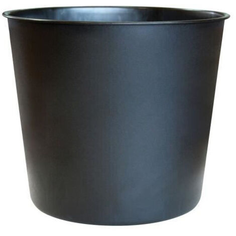 ELHO Pot de fleurs Brussels 27 - Diamond haut et Easy Insert - Vivre noir - Intérieur - L 27.1 x W 27.1 x H 23.4 cm