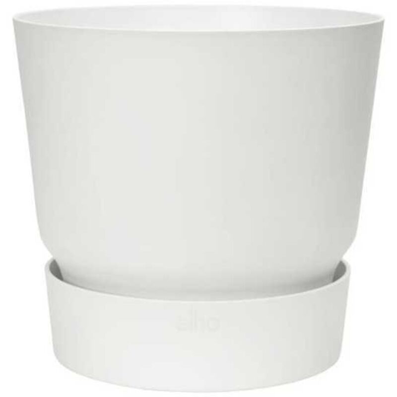 Pot de fleurs rond Greenville 30 - Exterieur - o 29,5 x h 27,8 cm - Blanc - Elho