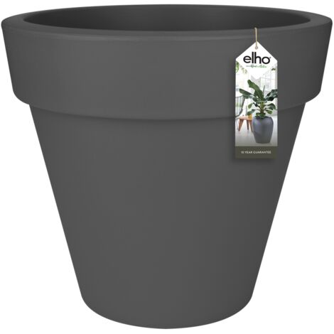 Elho Pure Round 60 Anthracite Vaso Rotondo