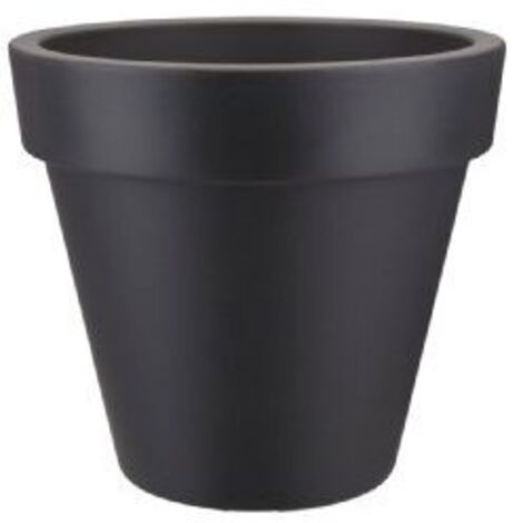 Elho Pure Round 60 - Noir - Ø 59 x H 54 cm - intérieurextérieur - 100% recyclé