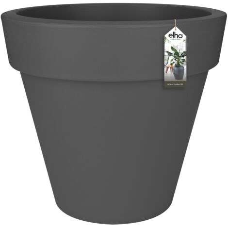 Elho Pure Round 80 Anthracite Vaso Rotondo