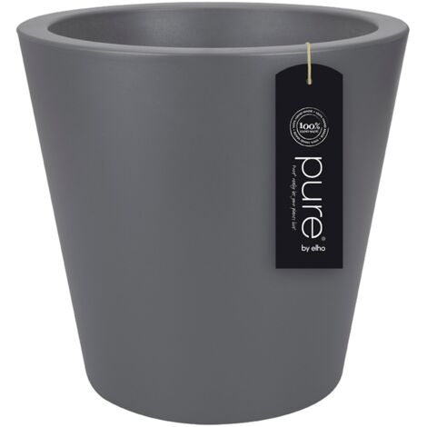 Elho Pure Straight Round 65 Anthracite Vaso Rotondo