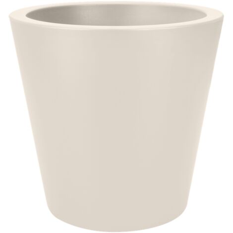 Elho Pure Straight Round 65 - Blanc - Ø 64 x H 68 cm - intérieurextérieur - 100% recyclé