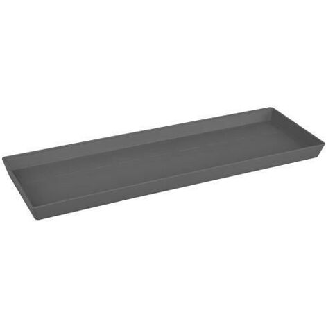 Deroma Soucoupe Carré Pour Pot De Fleurs Day R Anthracite - Gris - 33cm à  Prix Carrefour