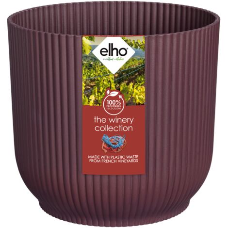 Elho The Winery Collection 18 Rosso bordeaux Vaso Rotondo