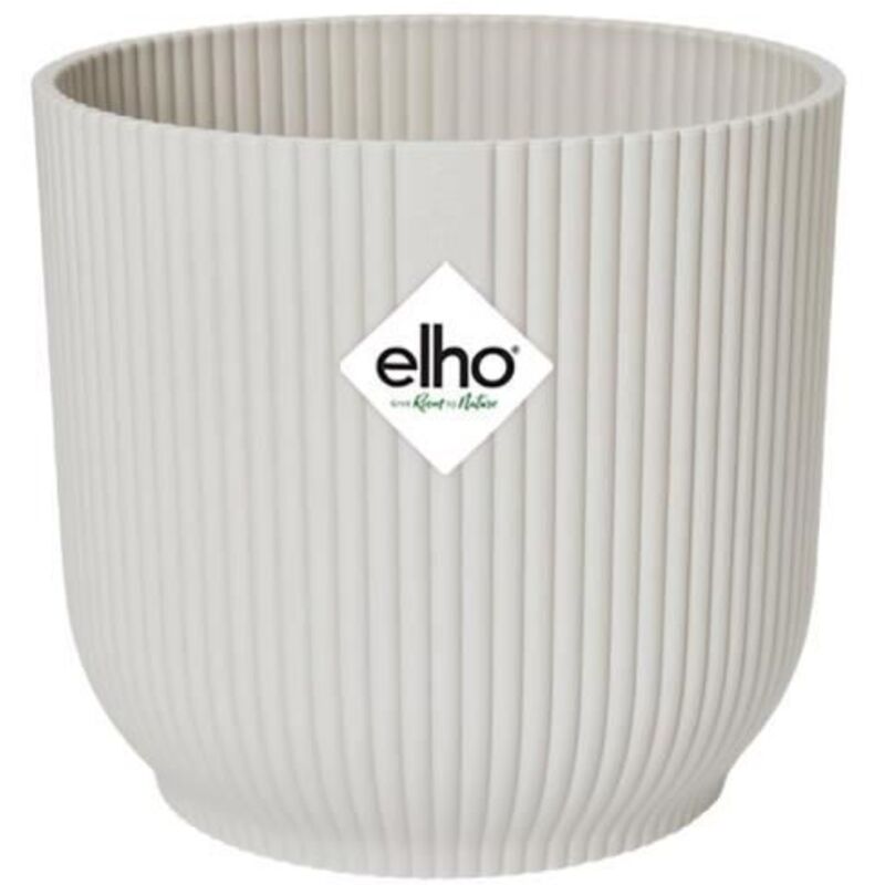 Vibes fold rond roues 35 - pot de fleurs pour intérieur - ø 34.9 x h 32.4 - blanc soie 2893203545100 - Elho