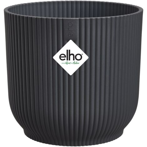 Elho Vibes Fold Round 16 Anthracite Vaso Rotondo
