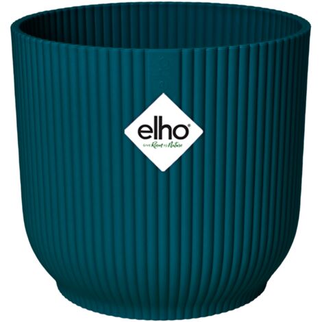 Elho Vibes Fold Round Wheels 35 Deep Blue Vaso Rotondo