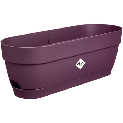 Elho Vibia Campana Balconnière 50 - Violet - L 49 x B 18.2 x H 17 cm - Balcon - 100% recyclé
