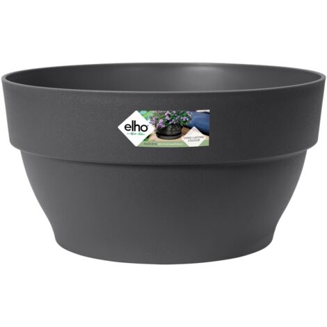 Elho Vibia Campana Bowl 27 Anthracite Vaso Rotondo
