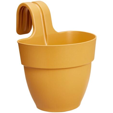 elho® Vibia campana easy Pflanzgefäß S Honiggelb zum Einhängen - Kunststoff