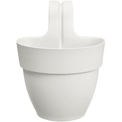 elho® Vibia campana easy Pflanzgefäß S Seidenweiß zum Einhängen - Kunststoff