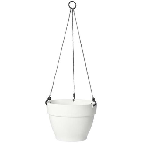 Elho Vibia Campana Hanging Basket 26 White Vaso Rotondo