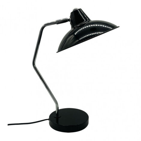 Elian 1xe27 schwarz/chrom Schreibtischlampe 44x24x35 cm verstellbar und schwenkbar
