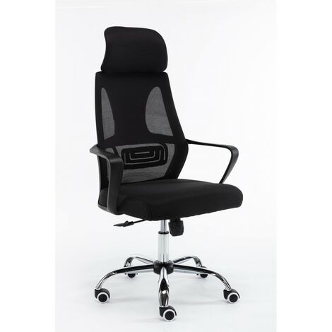 ELIASS - Sedia ufficio operativa ergonomica - Regolabile in altezza - Con braccioli - Sedia ufficio operativa per telelavoro
