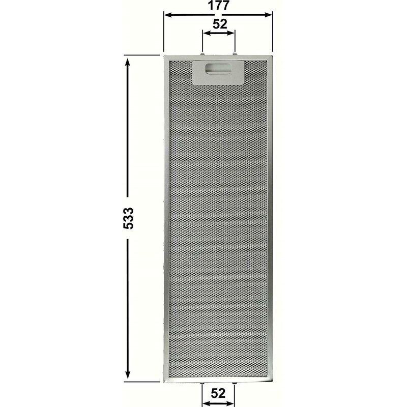 ELICA GR023B COMPATIBILE 1 FILTRO CAPPA METALLICO 535x178 mm F 242