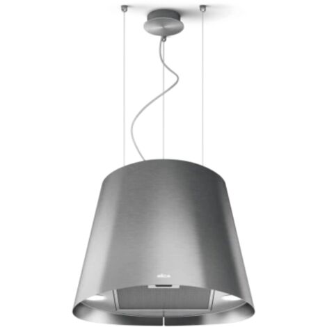 Elica – Hotte casquette suspendue 50 cm en inox – Débit d'air max 620 m3/h – Niveau sonore max 67 dB – Éclairage LED 2 x 2,5 W