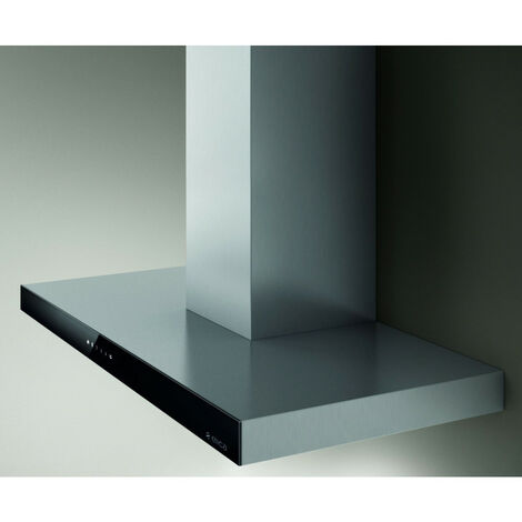 Elica – Hotte décorative murale 90 cm inox et noir – Débit 713 m³/h – 3 vitesses + Booster – Niveau sonore max 73 dB – PRF0104626A