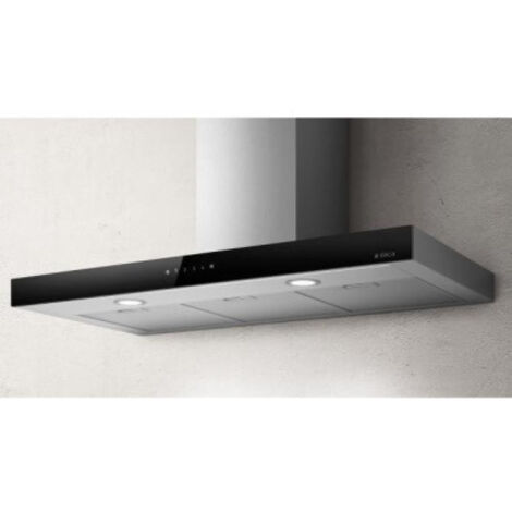 Elica – Hotte décorative murale aspirante inox 90 cm – Débit d'air 581 m³/h – Écran tactile 3 vitesses + mode boost – Classe énergétique B