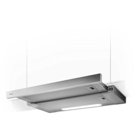 Elica – Hotte plafond encastrable 600 mm – Débit d'air max 645 m³/h – Niveau sonore min 46 dB – Éclairage LED 2 x 3 W – Classe énergétique A