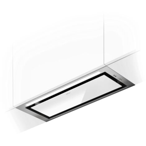 Elica – Hotte plafond encastrable 80 cm – Verre blanc – Débit d'air max 480 m3/h – Niveau sonore max 65 dB – Classe énergétique A