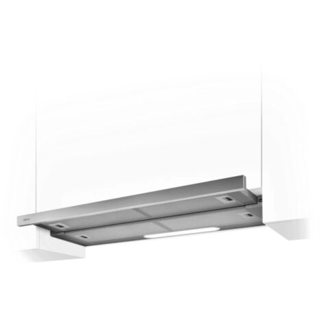 Elica – Hotte plafond encastrable 90 cm – Débit d'air max 645 m³/h – Niveau sonore 63 dB – Finition inox gris – Extraction efficace des odeurs