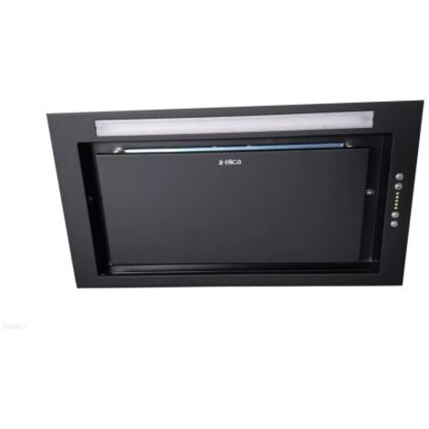 Elica – Hotte casquette 550 m³/h – 3 vitesses – Niveau sonore 65 dB – Éclairage LED 7 W – Design compact en acier inoxydable noir - PRF0165830