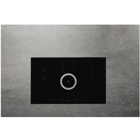Elica NIKOLATESLA SWITCH BL/F/80 Piano cottura aspirante a Induzione con cappa filtrante integrata 4 zone 83 cm Comandi Touch control 550 m3/h Vetro Nero PRF0146210A