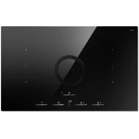 Elica NikolaTesla Switch Glow EVO BL/A/83. Colore del prodotto: Nero, Posizionamento dell'apparecchio: Da incasso, Dimensione della larghezza del piano cottura: 83 cm. Tipo di controll... - PRF0196335