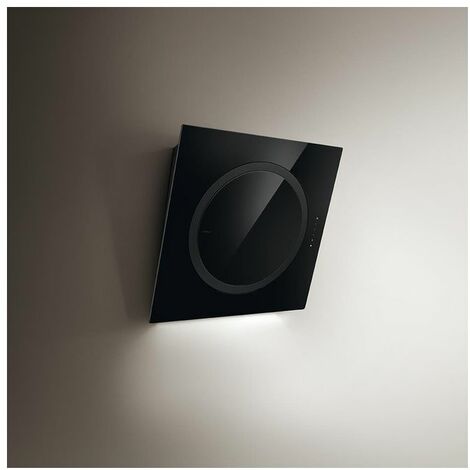 Elica OM AIR BL/F/75 Cappa Filtrante a Parete Classe energetica A Vetro 3 velocit&agrave Portata 650 m3/h Nero 75 cm PRF0094744