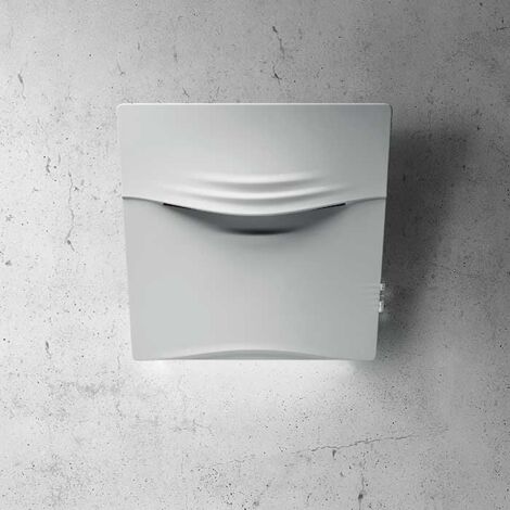 Elica PRF0117448 CONCETTO SPAZIALE WH-F-75 - Cappa a parete filtrante 75 cm, 779 m³-h, Classe A, 54 dB, Controllo touch, 3 velocita', Sensor Technology e illuminazione LED 7 W, Bianco