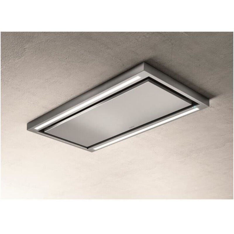 Elica - Hotte de plafond Cloud seven ix / a / 90 PRF0142094 - l 90 cm - Inox - Extraction ou filtre - 760 m³ air/h max - 3 vitesses