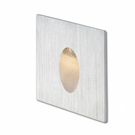 ELICA SQ plafonnier encastré aluminium brossé 230V LED 3W IP54 3000K