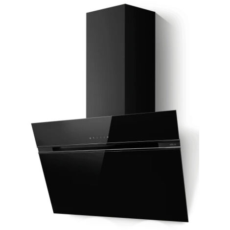 Elica Stripe BL/A/90 Cappa aspirante a parete Nero 757 m3/h