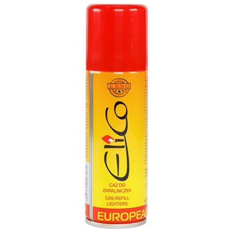 Elico Feuerzeuggas, 100ml mit Applikator, Feuerzeuggas, hohe Qualität, einfach zu verwenden und zu lagern, perfekt für Feuerzeuge.