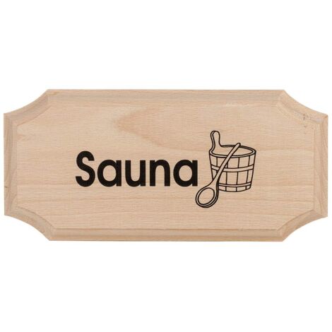 Eliga - Cartello ottagonale "Sauna"