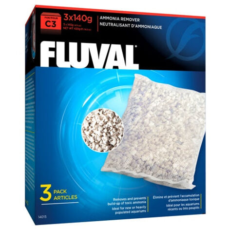 Eliminador amoniaco para filtro mochila Fluval C - Pack de 3