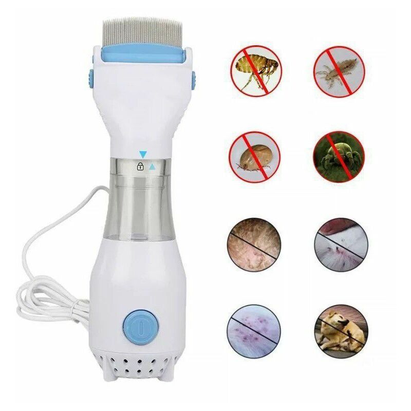 Serbia - liminateur automatique de poux de tête pour animaux de compagnie nettoyeur de poils d'animaux sûr électrique peigne à poux pour animaux de