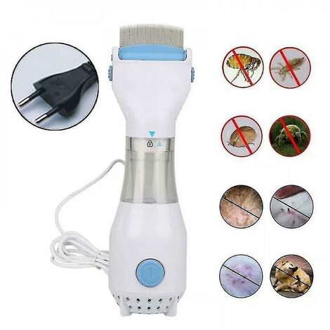 Éliminateur automatique de poux de tête pour animaux de compagnie nettoyeur de poils d'animaux sûr électrique peigne à poux pour animaux de compagnie ménage Portable chat chien toilettage