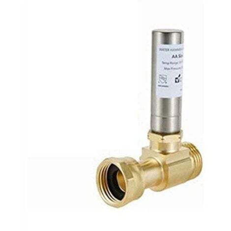 WANCLE Éliminateur de Coups Bélier en Acier Inoxydable S-241 pour Machines à Laver, Joint Rotatif 3/4 Pouces