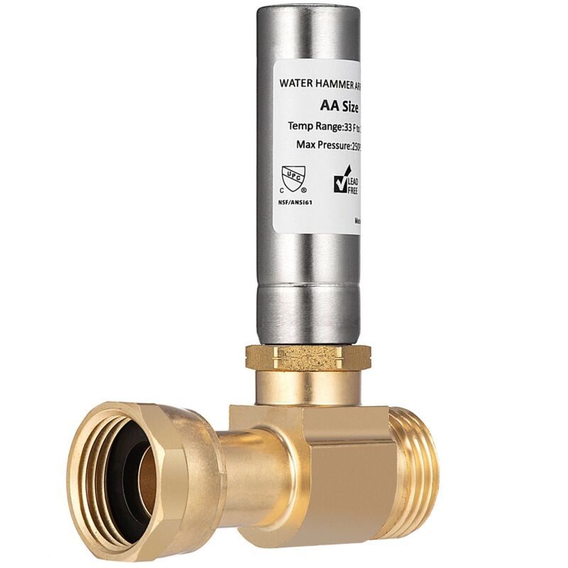 Sjqka - liminateur de Coups de Bélier en Acier Inoxydable S-241 pour Machines à Laver, Joint Rotatif de 3/4 Pouces